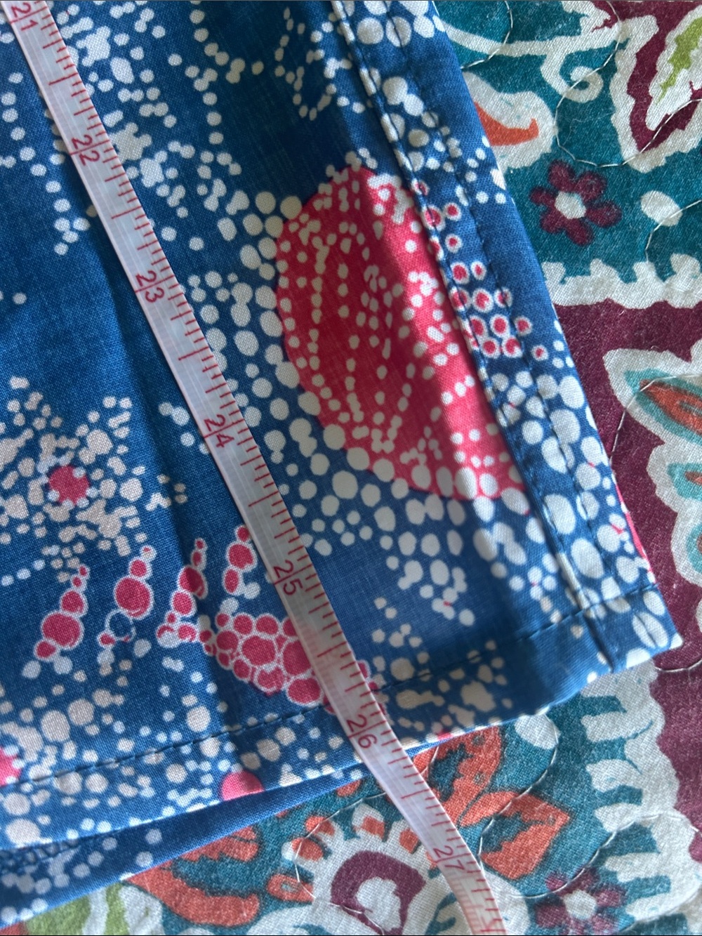 Ripskirt Hawaii Blue Midi Pencil Skirt with Coral Floral Print - Picture 6 of 7